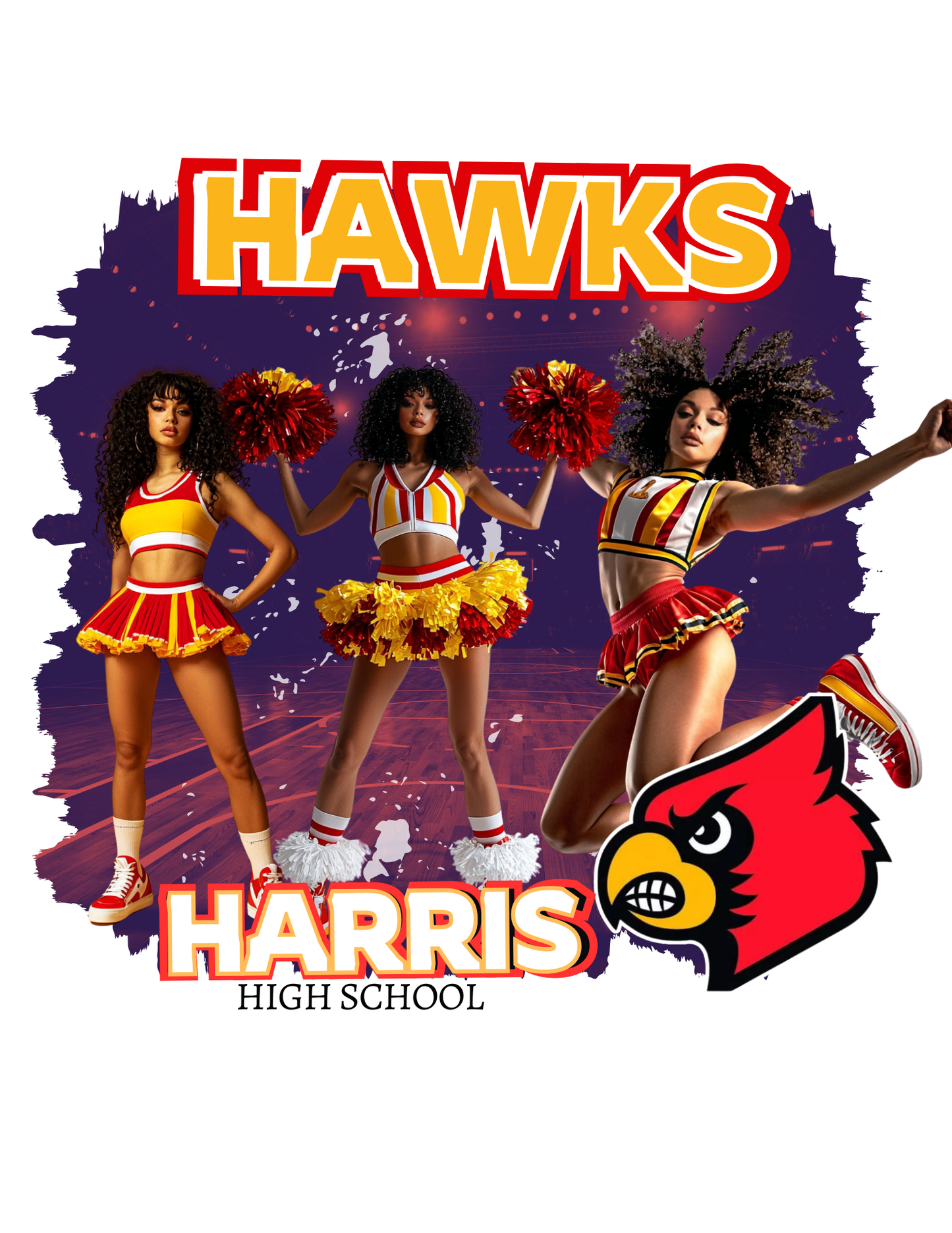 Editable Cheerleader Templates