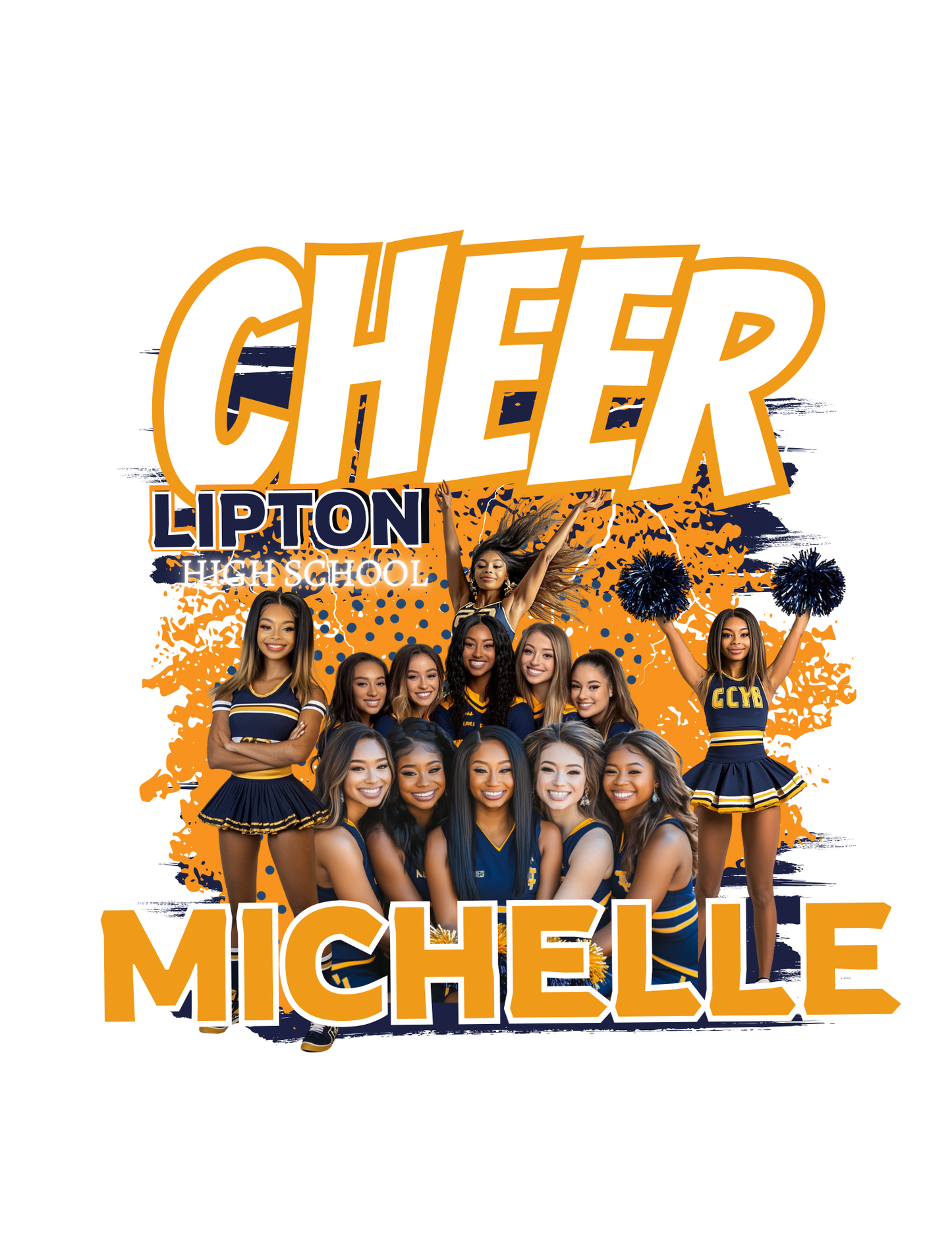 Editable Cheerleader Templates