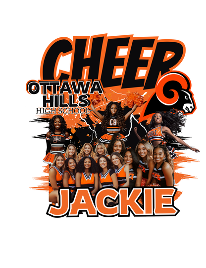 Editable Cheerleader Templates