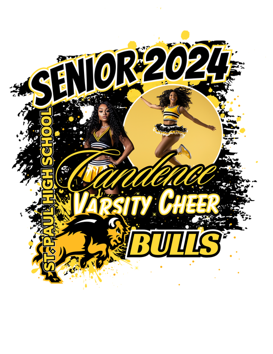 Editable Graduation Cheerleader Templates